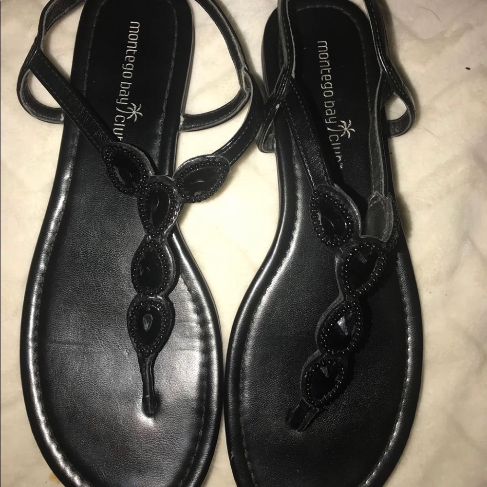 Cute black sandals